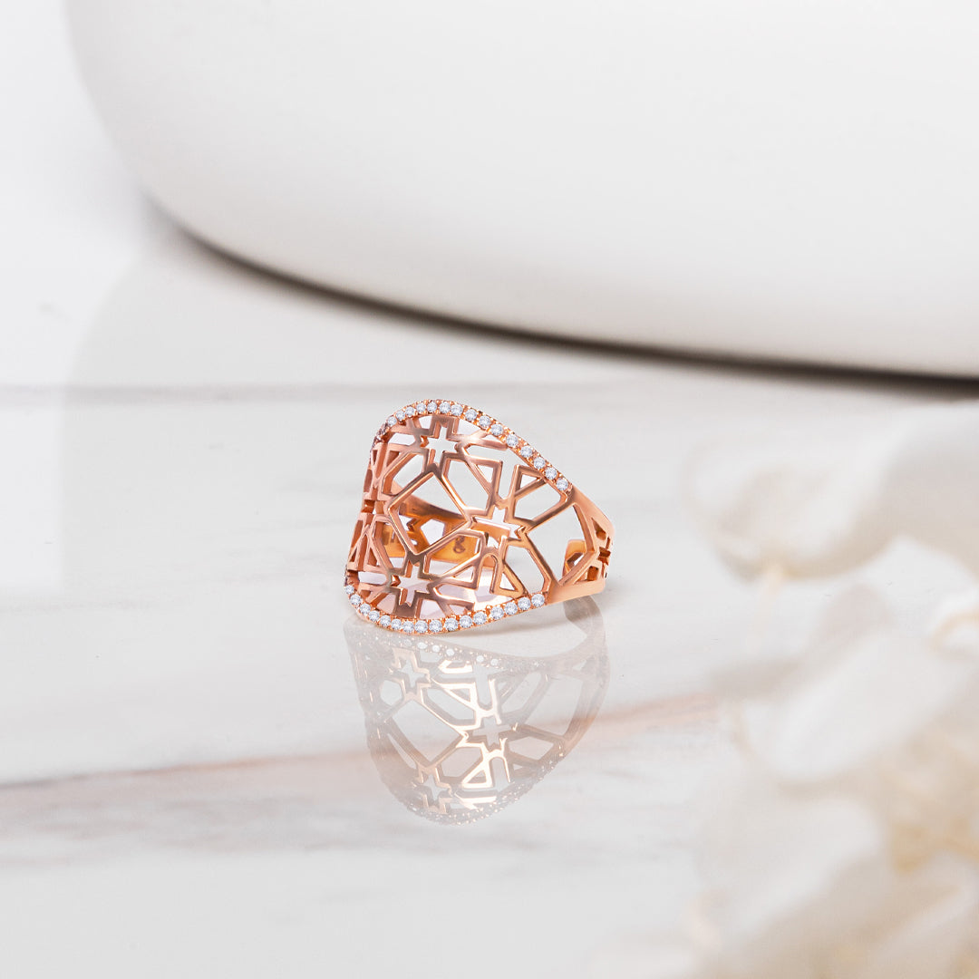 DIAMOND 18KT GOLD RING DR1P122