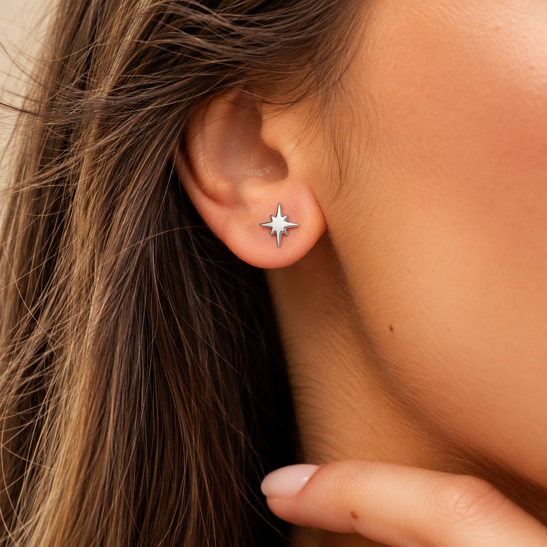 18KT GOLD EARRING E1Y43