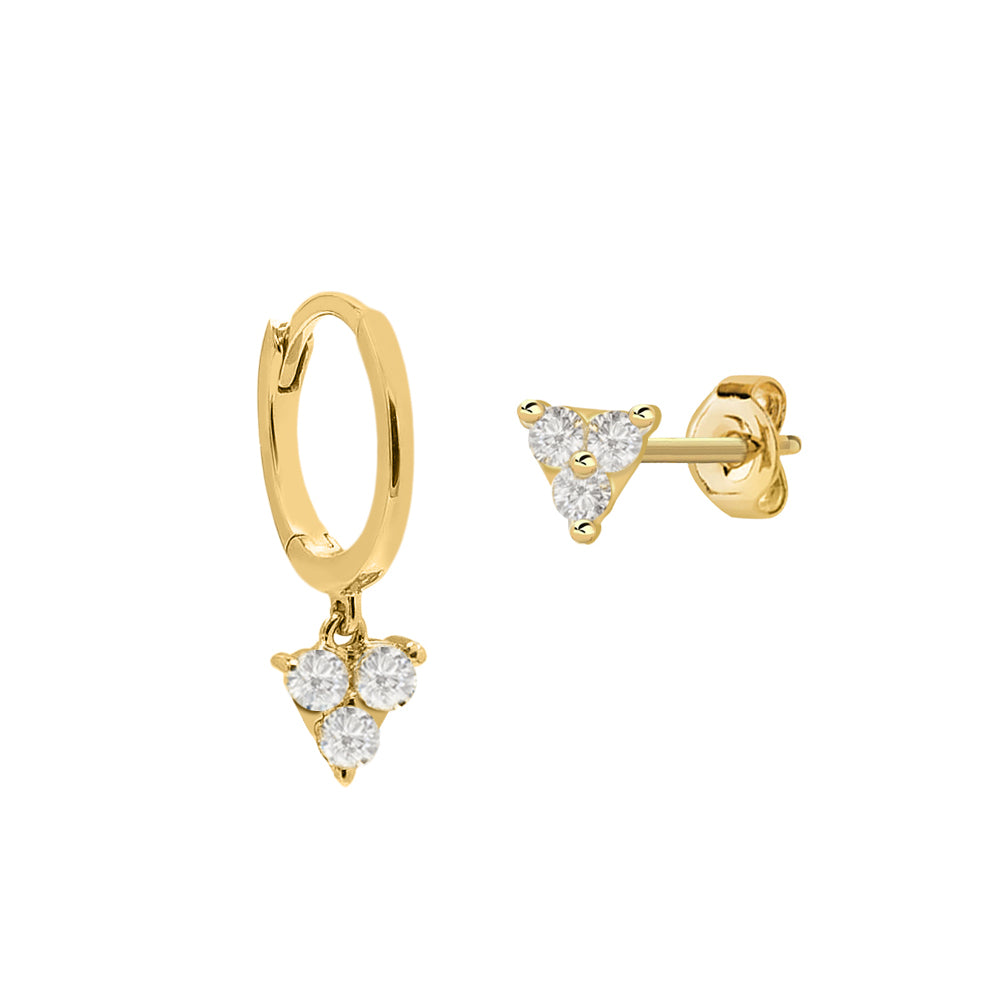 DIAMOND 18KT GOLD EARRING DE1Y126