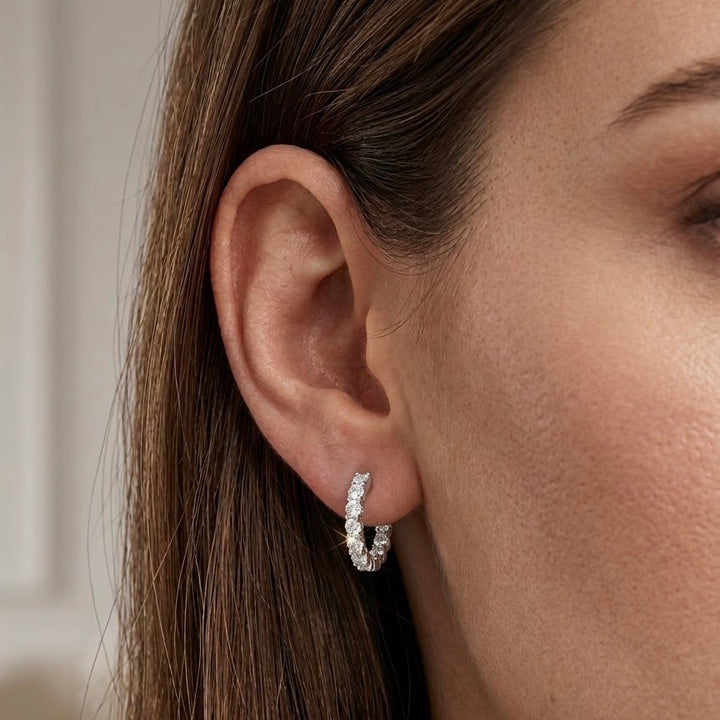 DIAMOND 18KT GOLD EARRINGS DE1W115