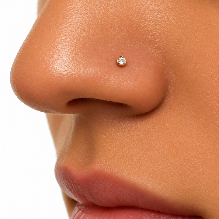 DIAMOND 18KT GOLD NOSE STUD DNSY100