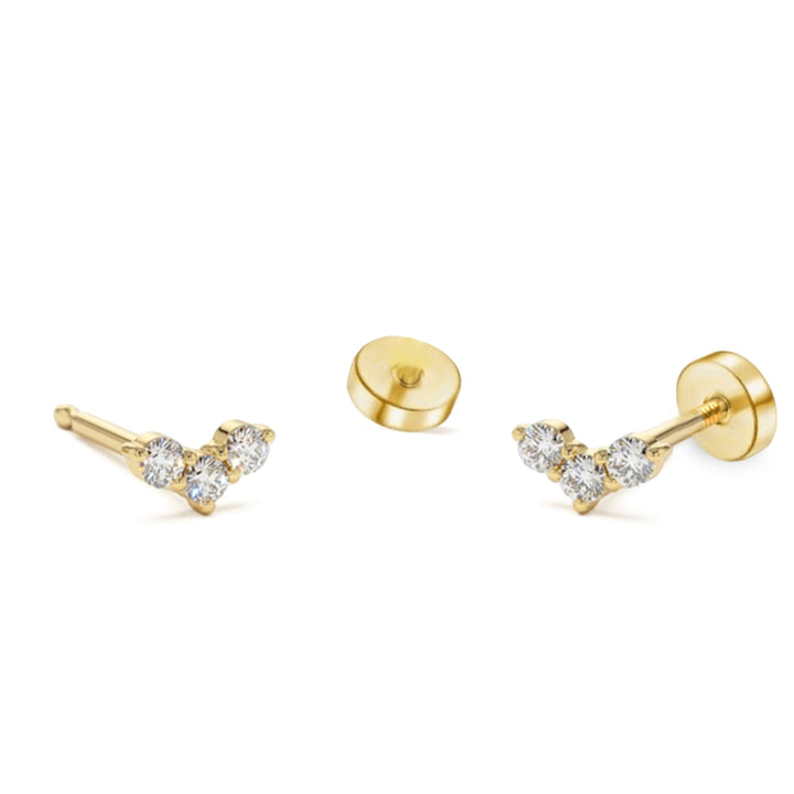 DIAMOND 18KT GOLD EARRING DE1Y160