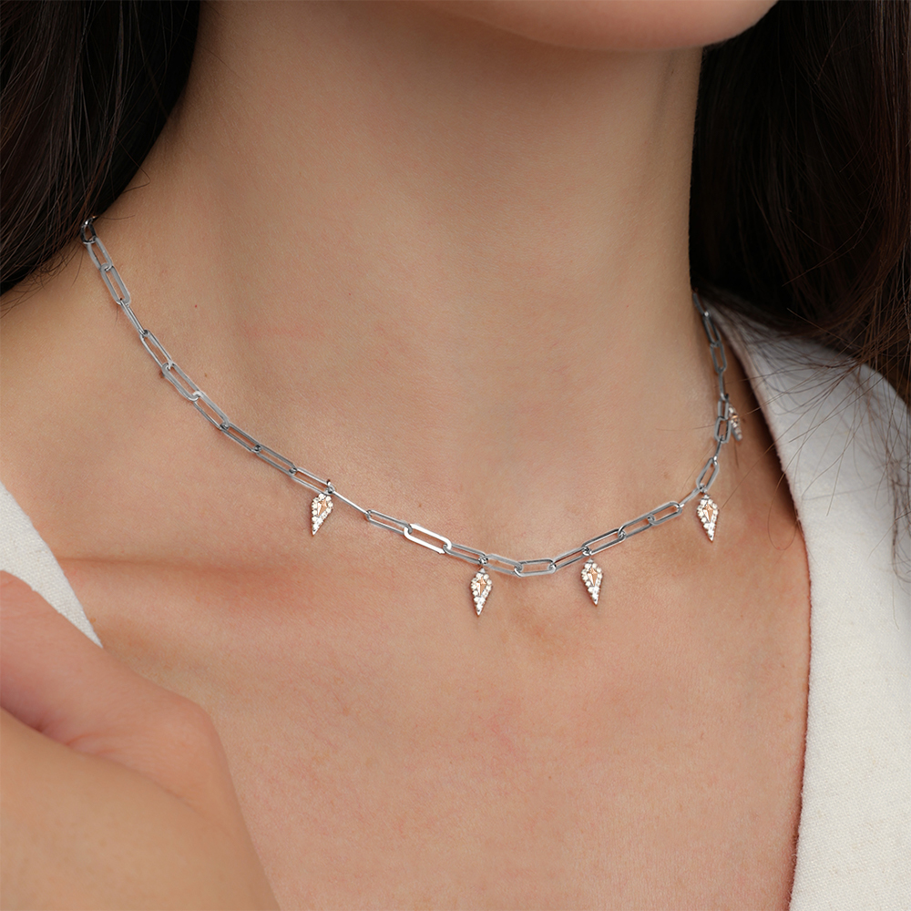 DIAMOND 18KT GOLD NECKLACE DN1W266