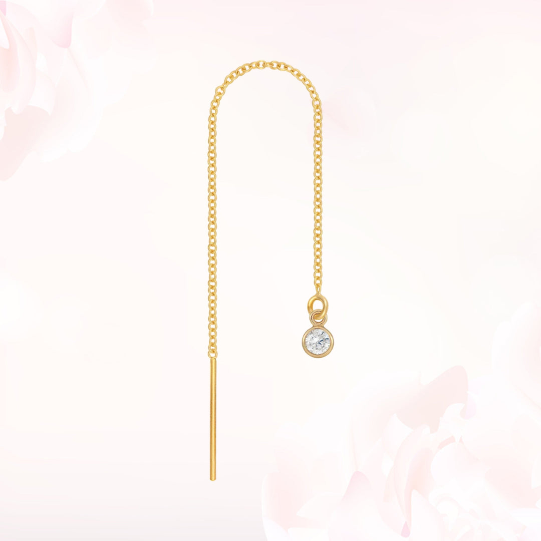 18KT GOLD EARRING DE1Y189