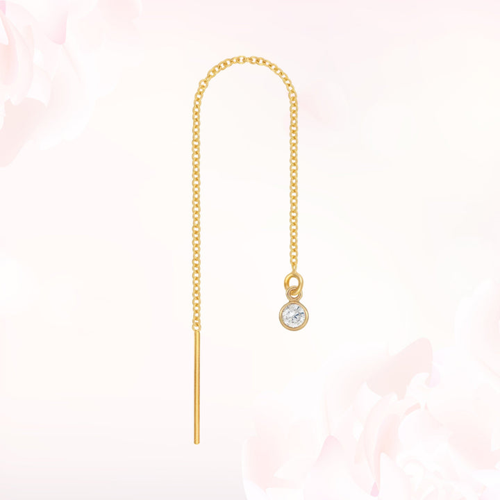 18KT GOLD EARRING DE1Y189