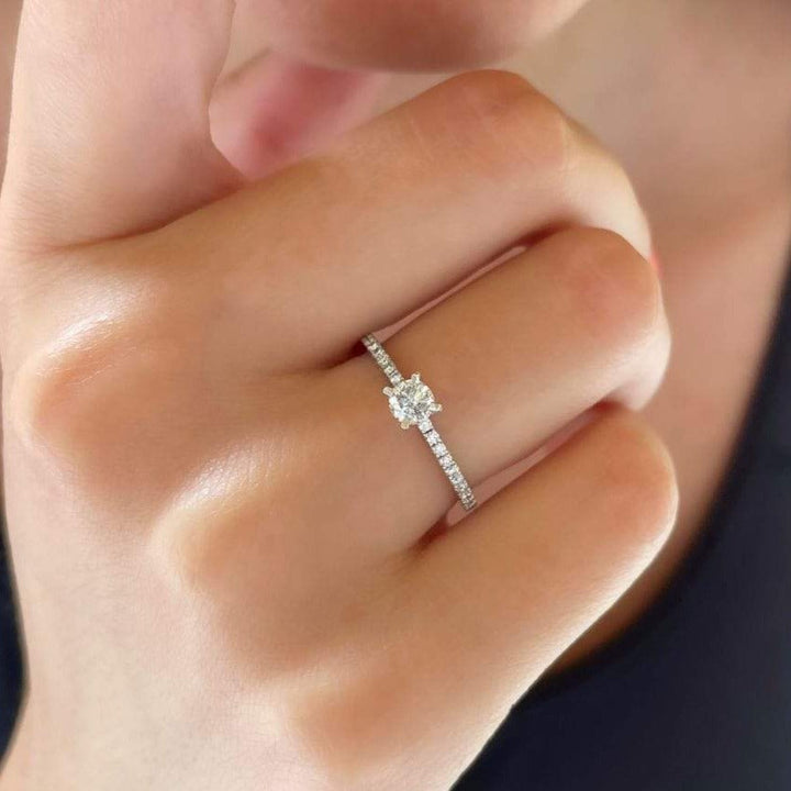 DIAMOND 18KT GOLD SOLITAIRE DSOLW33